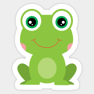 Cute Frog Sticker